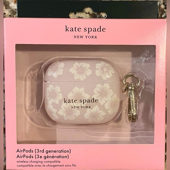 Kate Spade New York Protective Air Pod Case 'Translucent Blush' - Picture 1 of 14